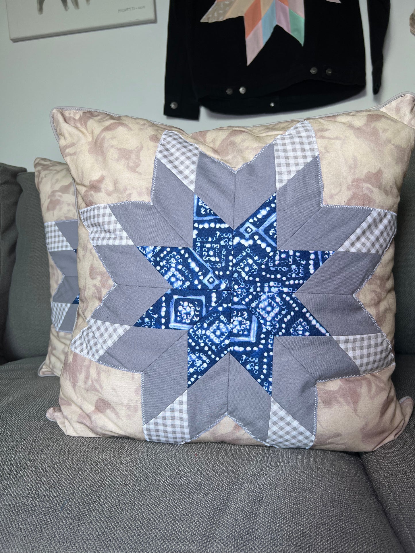 Blue Star Pillows